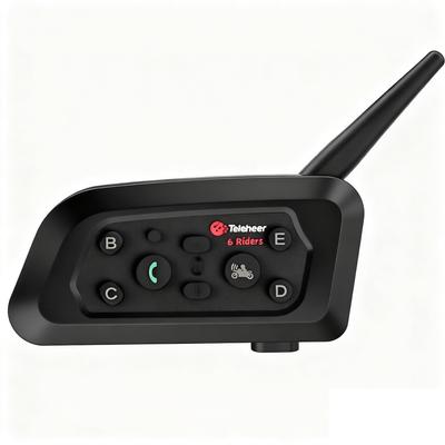 7JI Motorrad-Intercom Gleichzeitige Kommunikation für 2 Personen, Verbindet sich mit 6 Personen, 12 Stunden