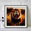 New Arrival 5D DIY Full Circle Diamond Painting "Lion" Embroidery Cross Stitch Home Decor Gift