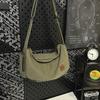 Shoulder Bag Men'S Trendy Brand Messenger Bag Retro Simple Canvas Bag Large Capacity Student Commuter Mailman Bag Women