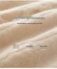 Women's Cable Knit Cashmere Top – Half-High Collar, Long Sleeve, Loose Fit, Versatile Sweater