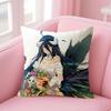 Anime OOVERLORD Albedo Cushion Cover Natural Linen Pillow Case DoubleSided Print Decorative Sofa Pillowcase Home Decor Gift