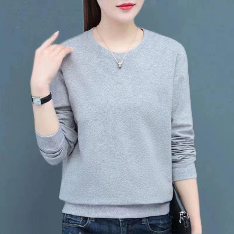 Sweatshirt à col rond doublé polaire pour femme - Collection Automne/Hiver 2024