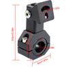 2x Aluminum Alloy Clamp Bracket Driving Fog Auxiliary Light Mounting 360 Degree Adjustment Horizontal Bull Bar Mounting Bracket