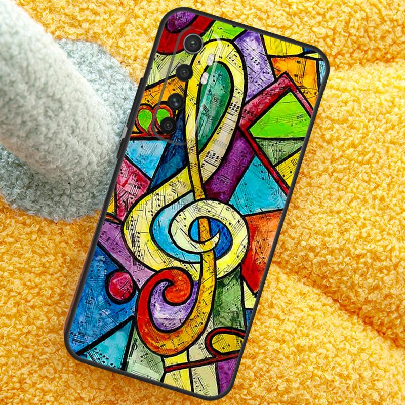 Music Note Musical Treble Clef Case For Xiaomi 15 14 Ultra 13T 14T 15T 17 Pro Max Cover For POCO X7 F8 Pro X3 X5 X6 F5 F6 F7
