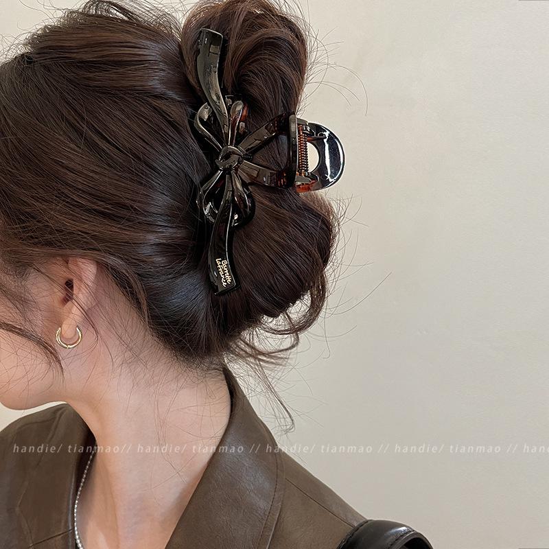 

Корейская большая акриловая заколка-краб для женщин - 2025 Заколка для волос «Акула» высокого класса