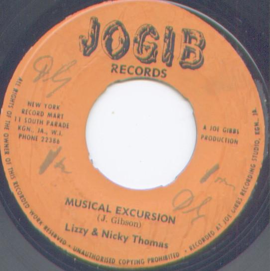 

Пластинка 7 дюймов LIZZY NICKY THOMAS THE INSPIRAT Musical Excursion Take A Message NONE Jogib Records 1970 Ямайка Регги Ска Даб Б/у