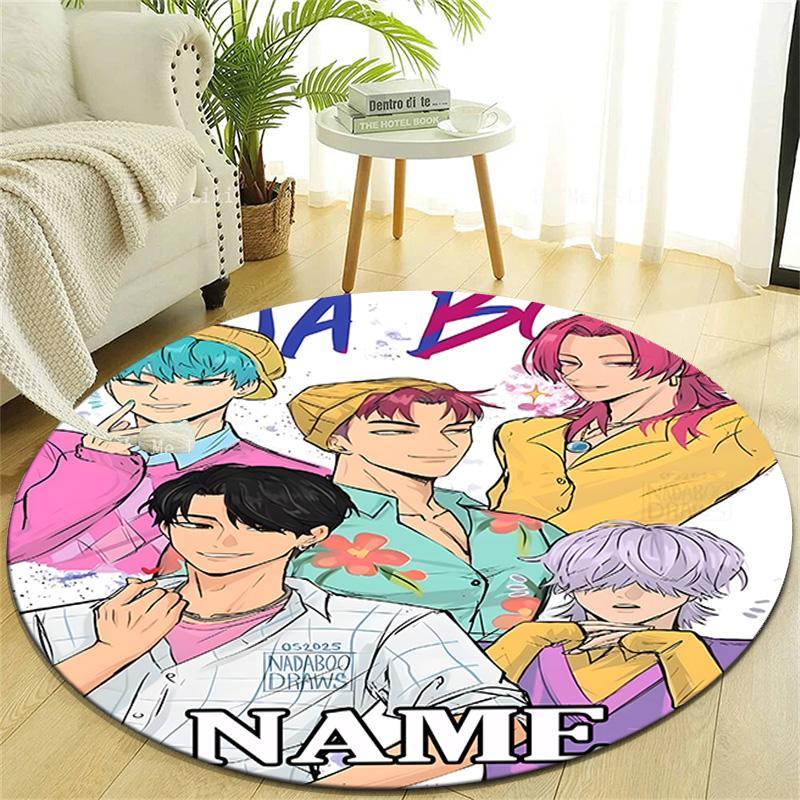 Personalized K-KPop Demon Hunters Round Chair Office Rug - Perfect for Mat, Office Chair & More - Ideal Gift for Birthdays and Holidays