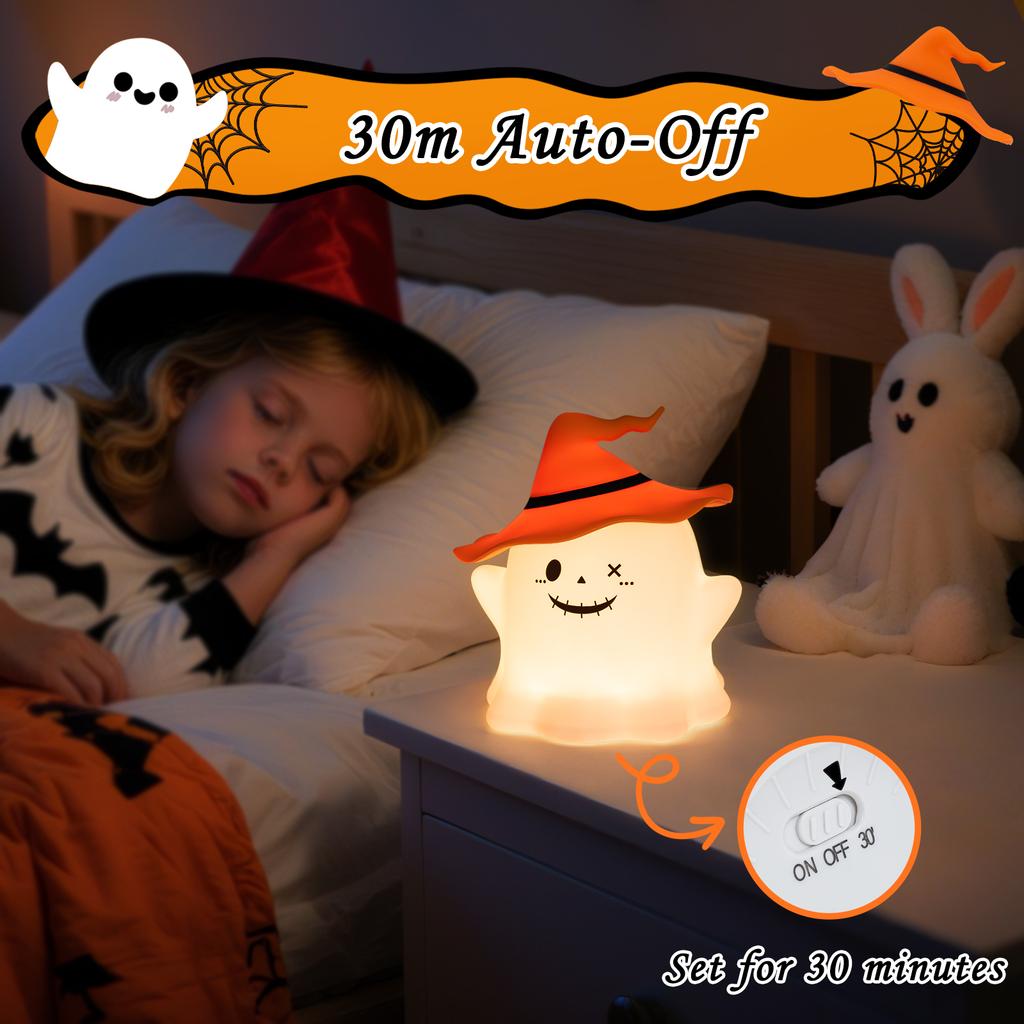 New Arrival Dimmable Halloween Night Light Rechargeable Children Party Holiday Gift Interior Decoration Accessories Quality ABS