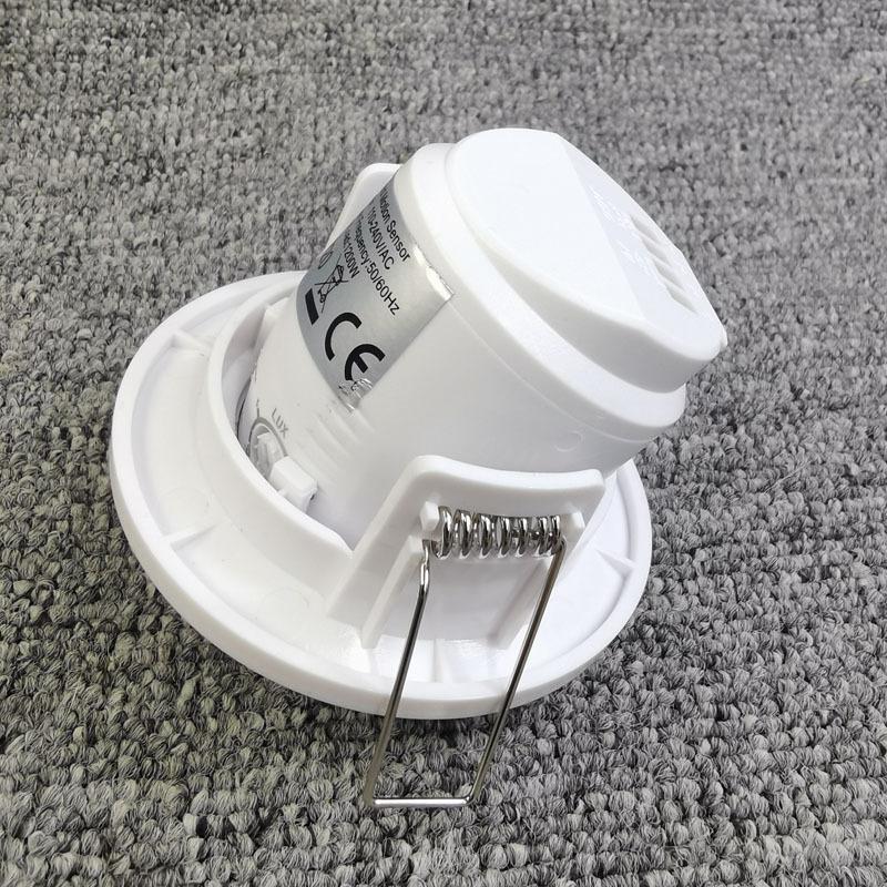 110V-220V embedded infrared human body sensor switch angle-adjustable delay ceiling light motion sensor