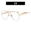 Unpolarisierte Y2k Vintage Metall Pilot Sonnenbrille Damen für Herren Sonnenbrille Punk Beliebt Outdoor Fahren Luxusmarke Designer Shades
