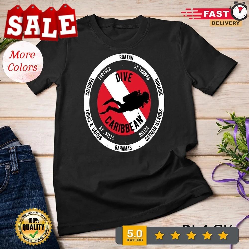 

Scuba Dive Caribbean Unisex T-shirt XL