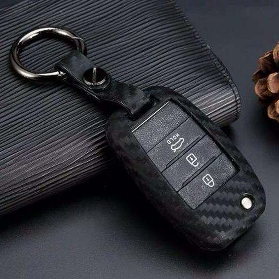 Compatible Kia Forte K3 K2 Cadenza K4 Pegas KX7 Carbon Fiber Key Fob Case