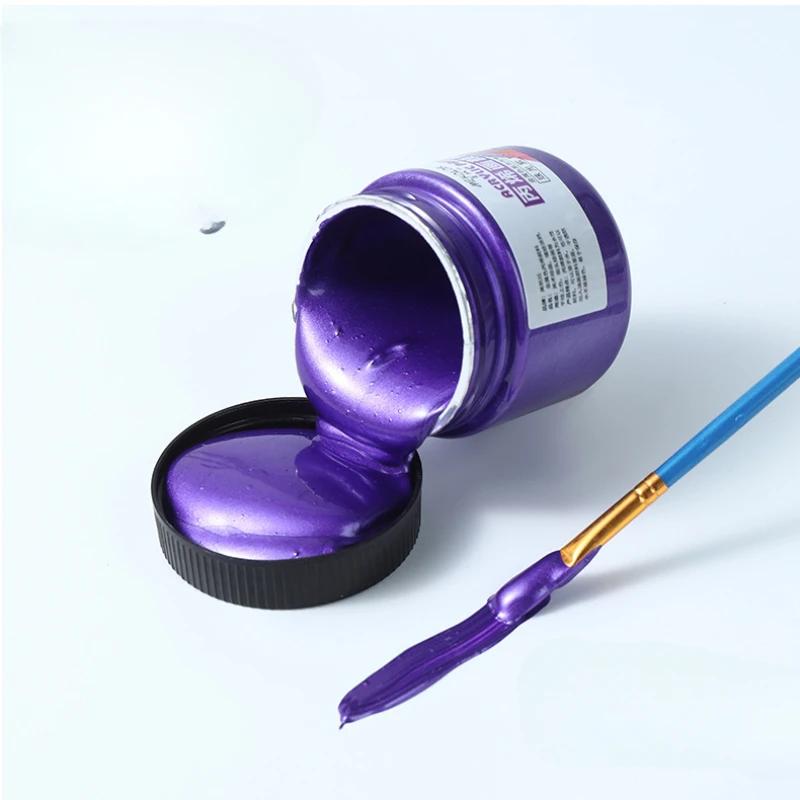 Gold Purple Copper Color Acrylic Pigment DIY Handmade Texture Painting Stone Wall Paper DIY Graffiti Pigment 100ml