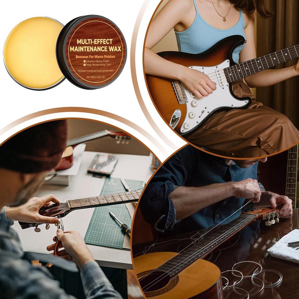 Cera per Lucidatura Chitarra Per Violino Chitarra Elettrica Strumento in Legno Manutenzione Prevenzione Crepe Olio Protettivo Anti-muffa Pulizia