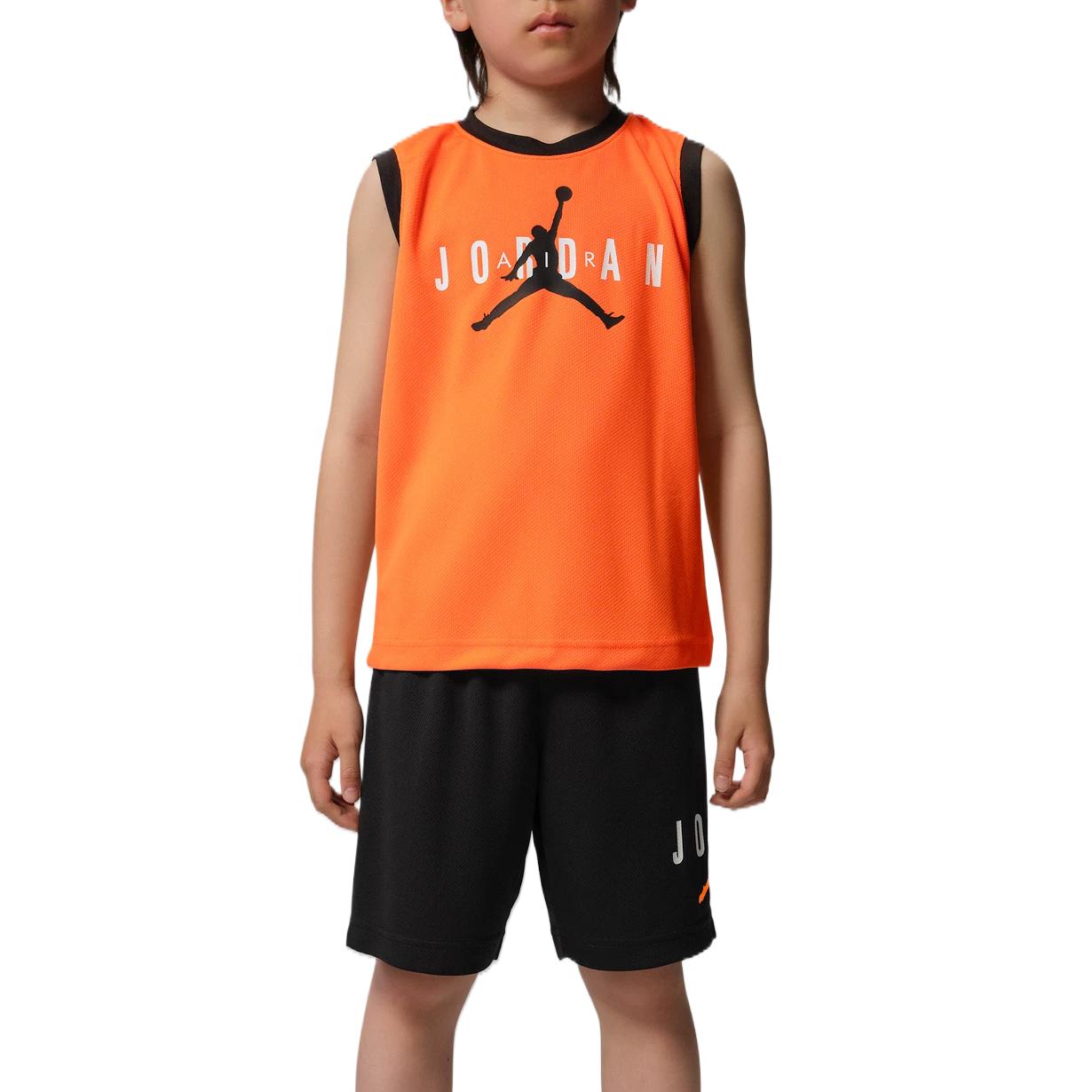 Jordan Casual Sports Suit SS26 Quick-Dry Solid Color Sleeveless Pullover 2-Piece Set Kids suits IW2171-888 XS