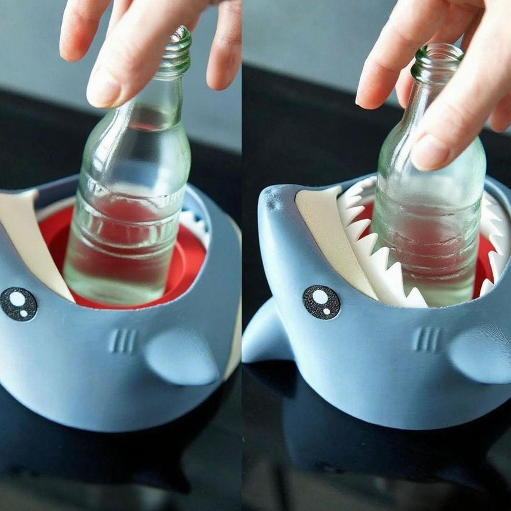 NEW Shark-shaped Drink Coaster Eye-catching 3D Printing Drink Holder Creative Fun Cup Holder Party Decorations