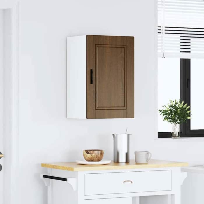VidaXL Kitchen Wall Cabinet Porto Brown Oak Engineered Wood 854034