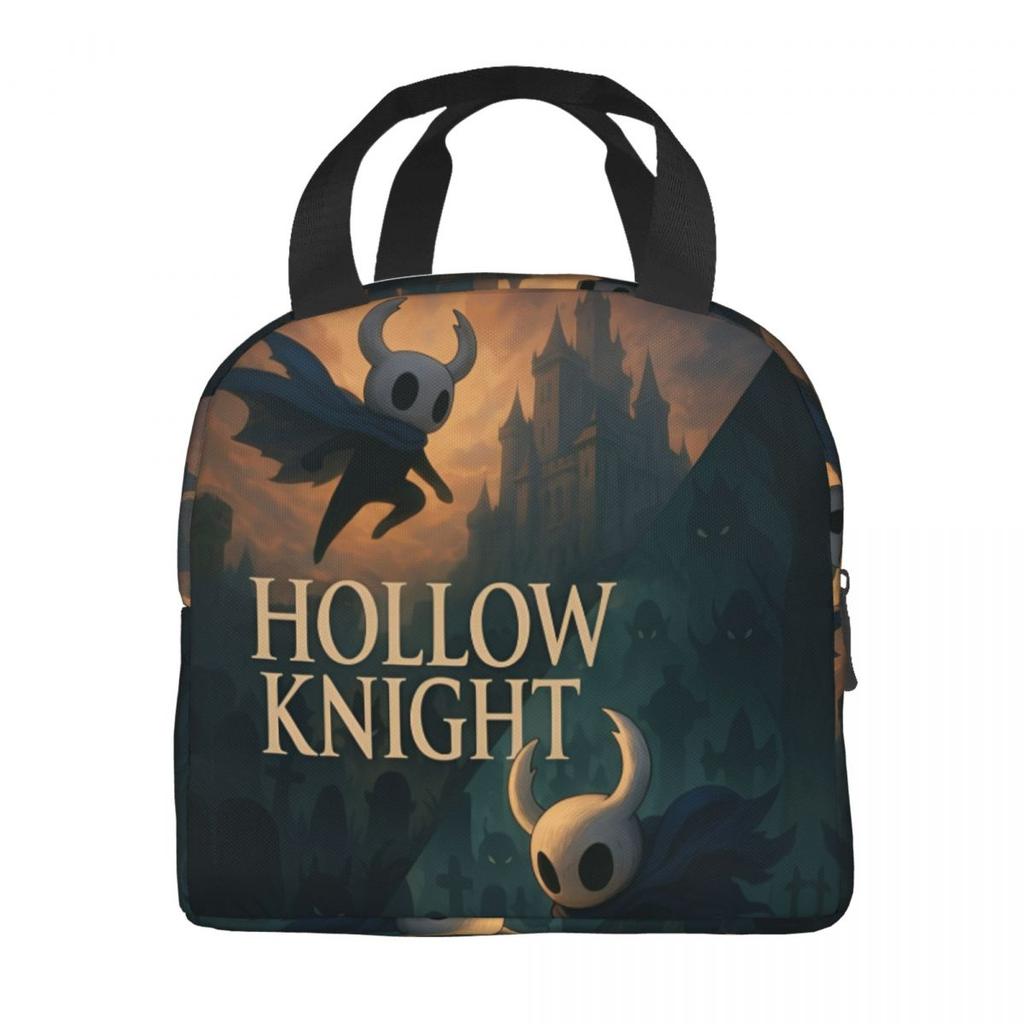 Hollow Knight Funny Games Insulated Lunch Bags Food Container Bags Portable Cooler Thermal Lunch Boxes For Work