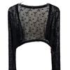 Lace Bolero Top & Cami Dress with Sheer Sun Shawl