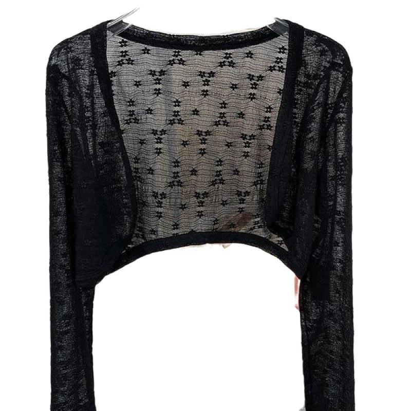 Lace Bolero Top & Cami Dress with Sheer Sun Shawl