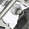 Black White Anime Desk Mat Tokyo Ghoul Mousepad Kaneki Ken Computer Gamer Non-slip Mouse Pad HD XXL PC Keyboard Desk Pad Playpad