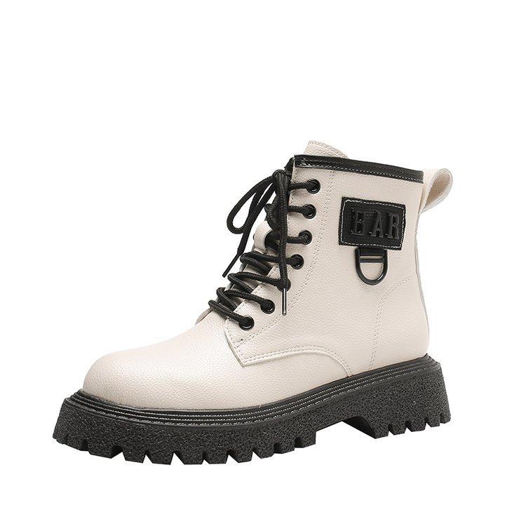 

Женские ботинки Ботинки Martin в британском стиле Повседневные ботинки на шнуровке с круглым носком Удобные прогулочные ботинки 40 бежевый