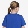 Nike Loose Fit Sports Basketball Printed Short Sleeve T-Shirt Kids Tops Blue FZ5123-480