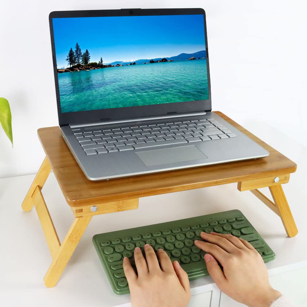 WKWKER Bamboo Computer Bedside Computer Coffee Folding Tray Ideal for Working from Home Camping Picnic or Low Table Desk, Table, Stand, Table, Table,