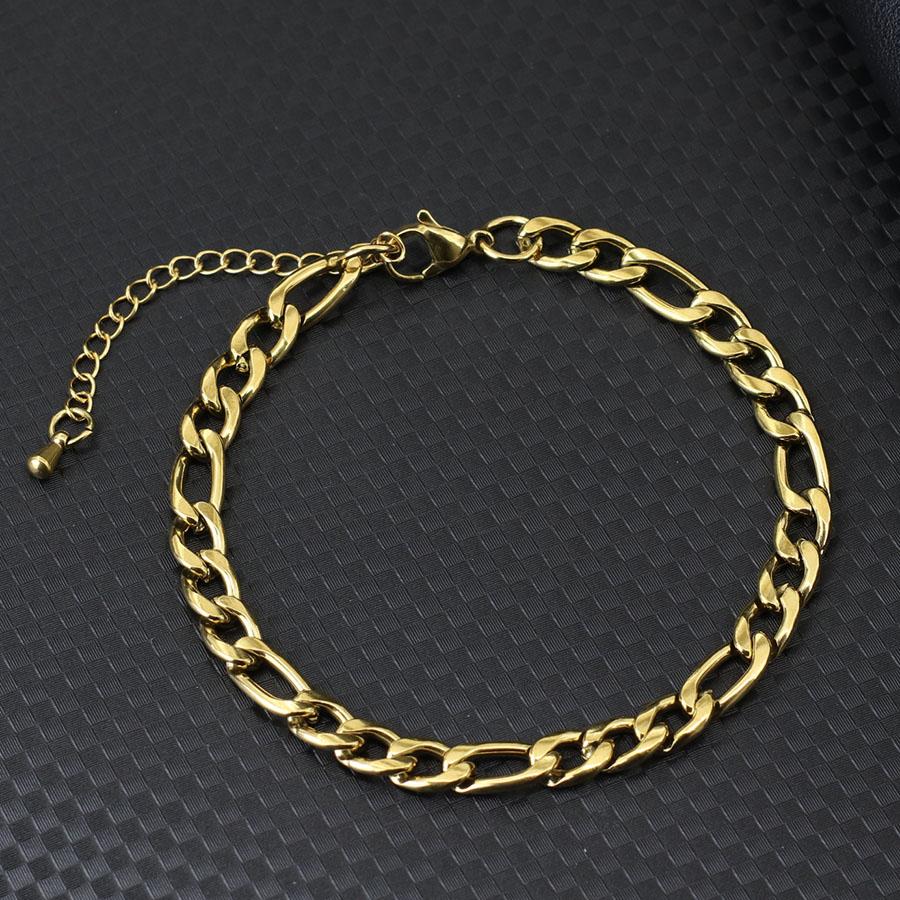 Stainless Steel Cuban Chain Bracelet Men Adjustable Luxury Gold Color Hand Accessories Twisted Link Braslet Gift For Him