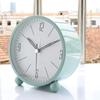 Metal Shell Alarm Clock Creative Student Bedside Silent Walking Clock Living Room Bedroom Place Stylish Desk Clock