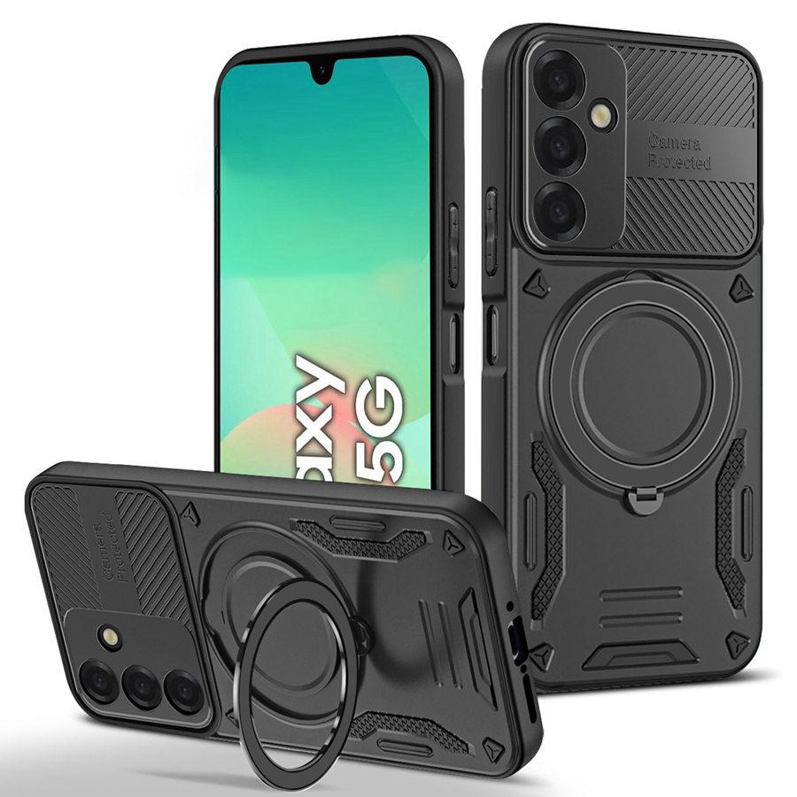 Armor Shockproof Stand Case For Samsung Galaxy A17 5G A55 A56 A36 A15 A14 A16 A35 A33 A26 A13 A25 A07 A06 S24 S25 S26 M12 A37 A57 Holder Phone Cover