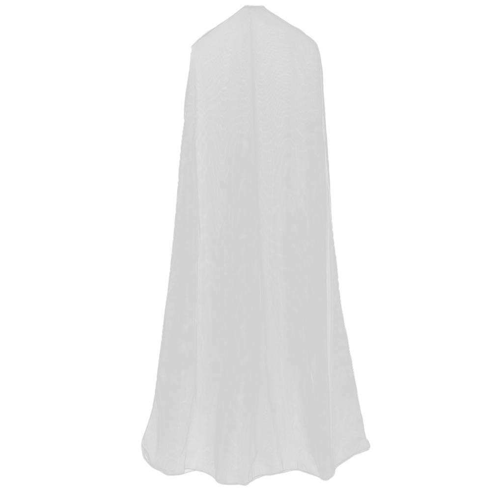 Dustproof, Breathable Wedding Dress Gown Extra Long Garment Storage 1.6M, 1.8M - White,