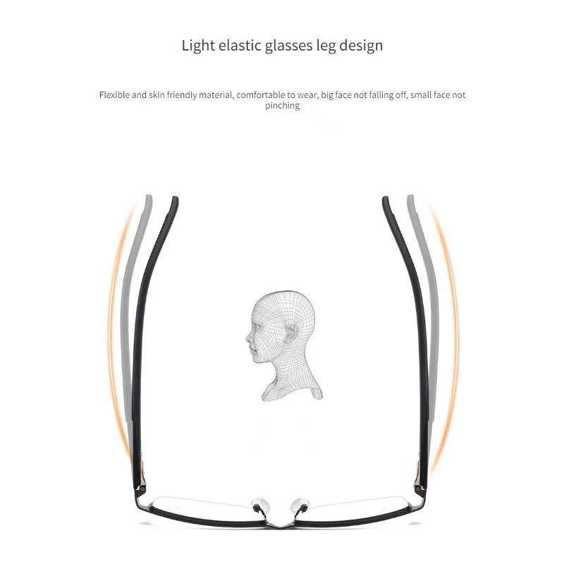 New Fashion Presbyopic Glasses For Men Anti Blue Light Reading Glasses +1 0 To +4 0 Hyperopia Eyewear Trendy Design