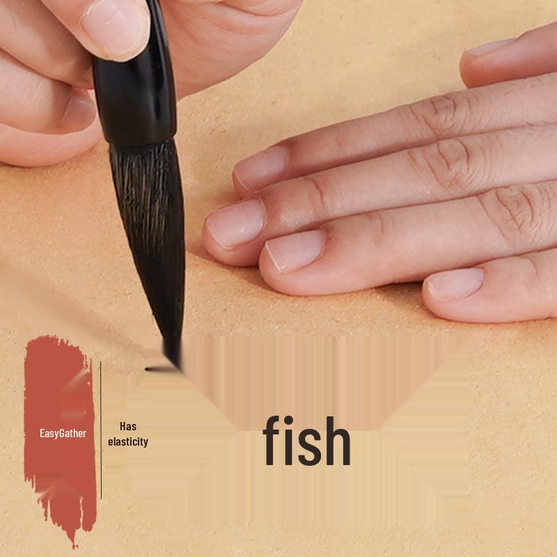 Newcomer Exclusive: Small Regular Script Calligraphy Brush - Wolf Hair and Mixed Hair for Beginners