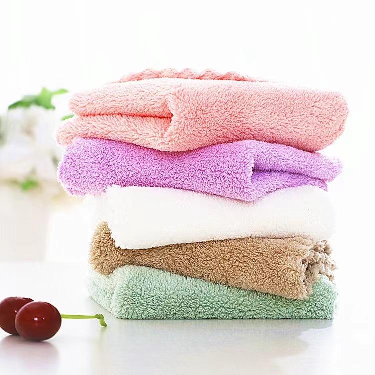 Coral Fleece Square Towel, Kitchen Cleaning, Dishwashing Rag, Absorbent Small Towel, Hanging Hand Towel, Soft Dishwashing Towel, Handkerchief
