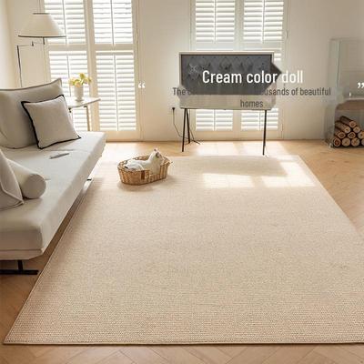 2024 New French Cream Carpet: Dirt-Resistant, Easy-Care Polypropylene Sisal for Living Rooms and Bedrooms