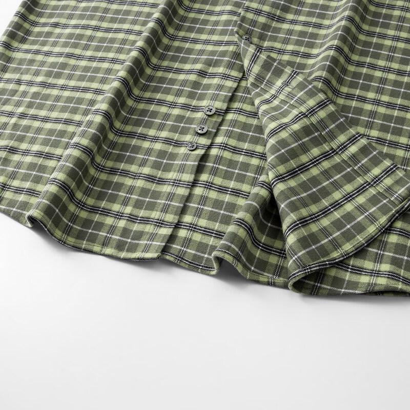Men's Plus Size Brushed Plaid Long Sleeve Casual Shirt