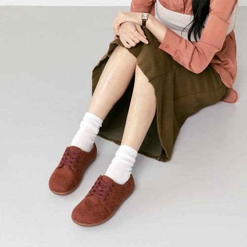 [KSNS] Flexiwalkers Wool Light Brown Barefoot Shoes [Shipped from Korea] 100% Authentic