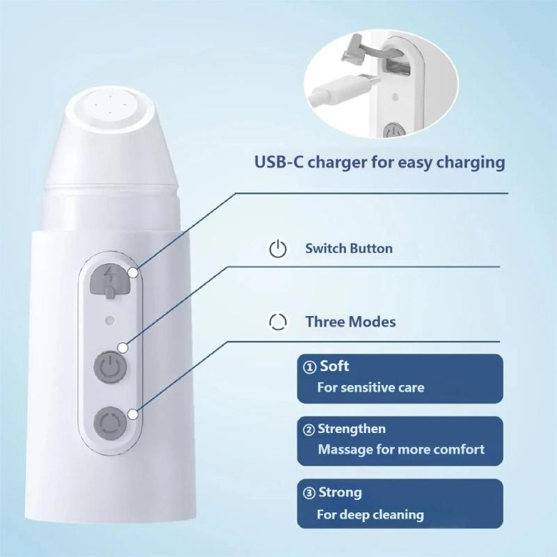 Space Efficient Manual Cleanser Featuring Flexible Water Tank And IPX7 Resistance For Outdoor Use