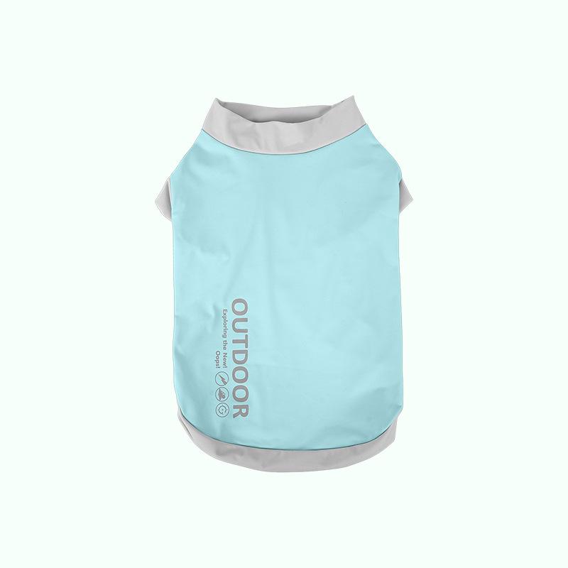 Dogs in spring and summer have cool feet, color matching and breathable, and wear Bichon Schnauzer clothes.