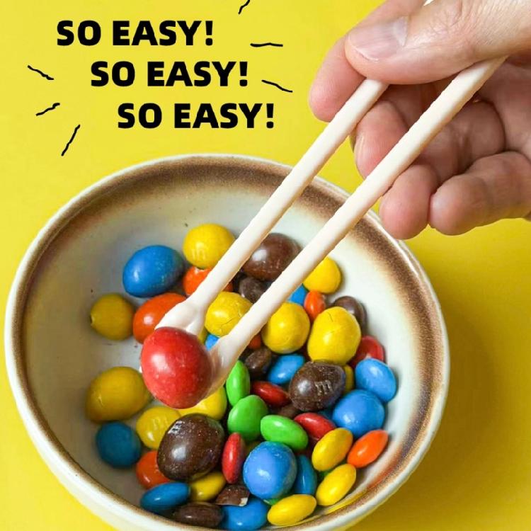 Chopsticks Learning Aid With Funny Hand Shape End Design Travel Essential For Picnics Restaurants Plastic Eating Gripper