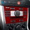 Real Soft Carbon Fiber Sticker For Vauxhall Opel Astra H MK5 2004 2005 2006 2007 2008 2009 2010 LHD RHD Car CD AC Frame Panel
