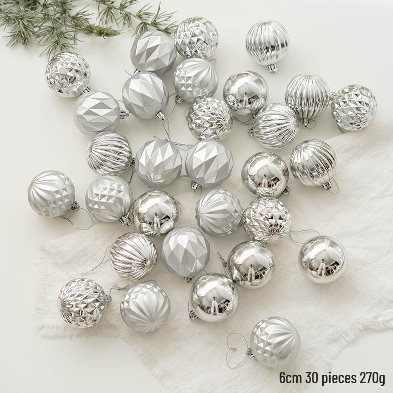 6/8cm Unregelmäßige Weihnachtskugeln für Baum-, Fenster- und Deckendekorationen