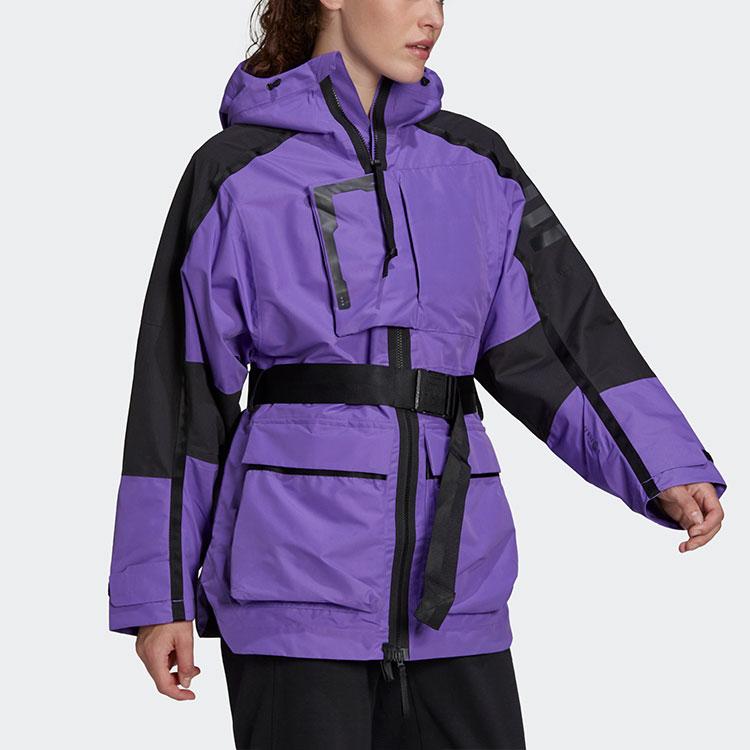 Adidas Cw Xploric R.r Casual Sports Hooded Jacket Women Outerwear Purple HF8461