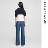 ELLASSAY 2025 S/S Women's Lyocell Draped Wide-Leg Jeans