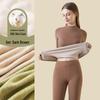 Women's Cashmere Silk Thermal Underwear Set: Seamless Autumn/Winter Top and Bottoms with Thickened Velvet