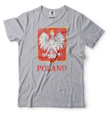 Mens Poland Patriotic Flag Shirt Polska Shirt Poland Coat Of Arms Shirt