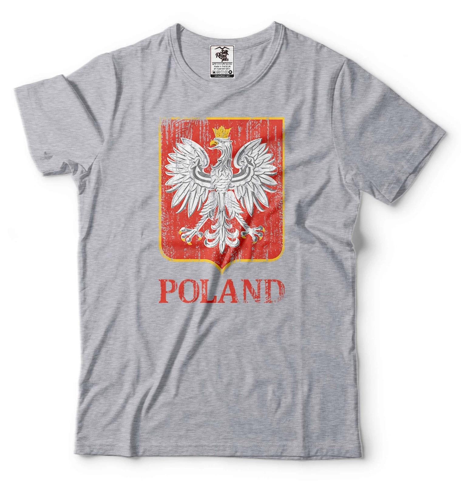 Мужская патриотическая футболка с флагом Польши Футболка Polska Футболка с гербом Польши M