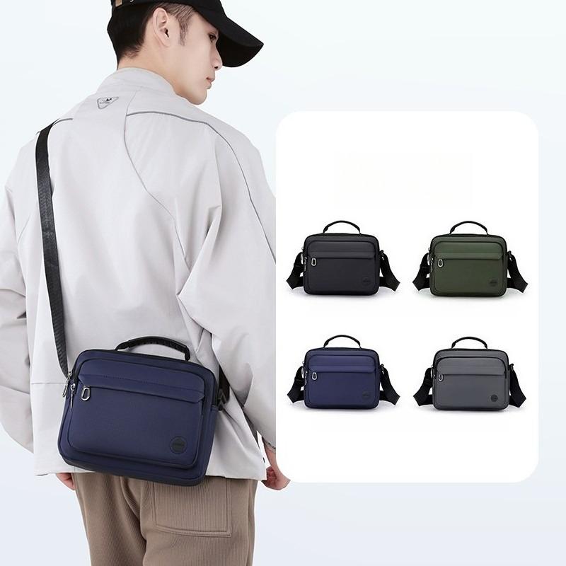 Men's Crossbody Bag - Multi-Compartment Business Shoulder Bag with Adjustable Strap, Compact Design for Travel & Everyday Use