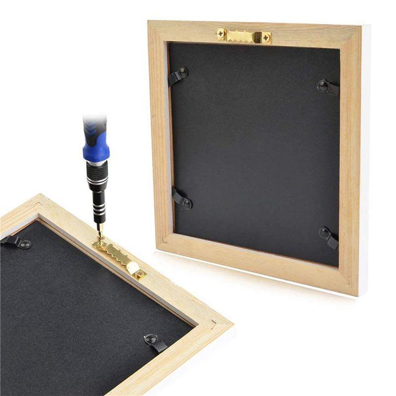 Easy Use 192Pcs Picture Photo Frame Hanging Hooks With Screws Kit For Office Home Painting Hanger Assorted